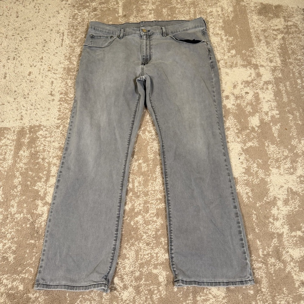 Mott And Bow Straight Mercer Jeans Mens 38x30 Gray Stretch Denim 5 Pocket Pants
